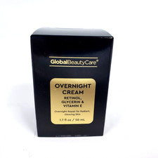 Crema facial Global Beauty Care Overnight Cream retinol glicerina vitamina E 1,7 oz