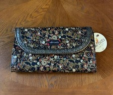 Cartera/bolso de mano para mujer Sakroots 11" x 6,5" diseño cachemir polivinilo/poliéster