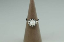 Anillo Pandora Original Gracia Eterna Perla de Plata - 190916P Nuevo
