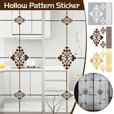 Calcomanías autoadhesivas para puertas de vidrio patrón hueco pegatina versátil para decoración del hogar