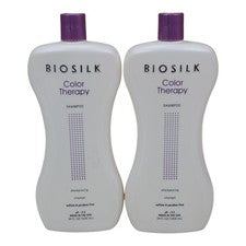 Champú Biosilk Color Therapy 2 paquetes Jumbo sin sulfato 34 oz cabello coloreado