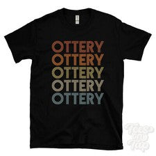 CAMISETA ESTILO RETRO REPETIDO OTTERY para hombre y mujer novedad genial nombre regalo
