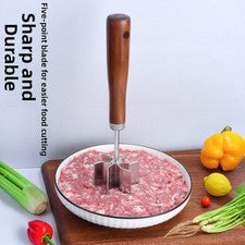 Herramienta de corte de cocina 23,5 * 6 cm acero inoxidable con mango de madera para alimentos