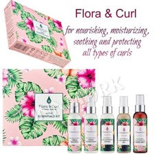Flora & Curl Essentials Kit Botánico Cuidado del Cabello Set 5 Piezas Regalo San Valentín