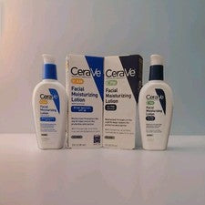 CeraVe AM/PM Loción Hidratante Facial Cuidado de la Piel Set Ultra Ligero 3oz Nuevo