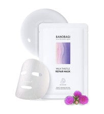 Mascarilla Reparadora de Cardo Mariano-Cuidado de la Piel Coreano con Centella, Ácido Hialurónico-10m