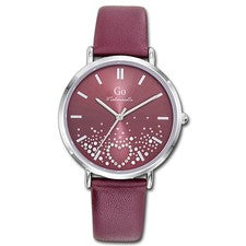 Girl Only GO Mujer Reloj de Pulsera Mademoiselle Cuarzo Reloj Cuero Rojo UGO699605
