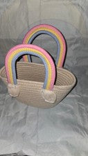 Bolso de mano tejido de moda para mujer hecho a mano resistente versátil