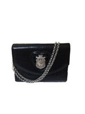 Cartera bandolera cuadrada negra Brighton Twister para mujer