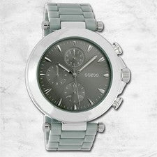 Oozoo Unisex Reloj de Pulsera de Mujer Vintage Series Análogo Plástico Gris