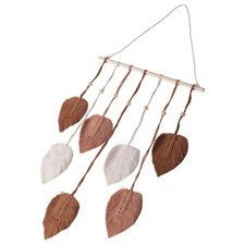 Hoja Macramé Colgante de Pared Habitación Boho Decoración del Hogar Tejido Estético Pared1244