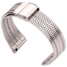 Reloj Casio 22MM Plateado Acero Inoxidable Correa Metal Pulsera Reloj Pulsera Correa NUEVO
