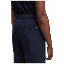 Hugo Boss Traje Azul Marino Pantalones Lana Genius Pantalones (Talla 48) PVP £139