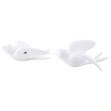 2 Piezas Nórdico 3D Pájaro Decoración Pared Colgante Pared Decoración Dormitorio Accesorio para Hogar