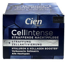 CIEN Cell Intense, hialurón y colágeno, reafirmante, activación celular, cuidado nocturno