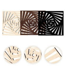 Arte de pared de madera 3 piezas artesanía estilo rústico arte de pared decoración hogar oficina decoración