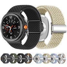 Correa de reloj pulsera de tela de nailon tejida para reloj Samsung Galaxy 8 correa clásica