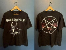Camiseta Bathory Banda de Metal Pesado Talla Completa S-5XL FH328