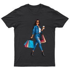 Moda Compras Mujer Camiseta Urbana Unisex Regalo Retro Divertido Elegante Diseñador