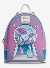 Mini mochila Loungefly Disney Alicia en el País de las Maravillas ojo de cerradura para mujer bolso de moda
