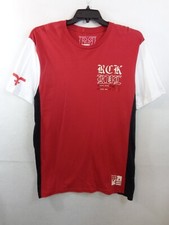 Camiseta Rock Revival Para Hombre L Roja Manga Corta Logo Grande Doble Cara Nueva Con Etiqueta