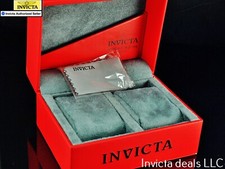 NUEVO Invicta ROJO 2 Ranuras Caja para Par Relojes