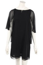 LUCKYLU MILANO Dress Logo Application I 42 = D 36 black NEW