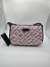 Bolso de mano Ed Hardy rosa con monograma para mujer estilo Y2K nuevo con etiquetas