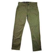 Pantalones de mezclilla BLANKNYC para hombre 30x30 verde Wooster calce ajustado elástico informal estilo chino