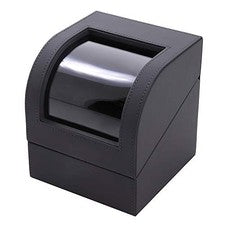 IGIMI Single Watch Winder Gris Imitación Cuero 12 O'clock Stop Mabuchi USB