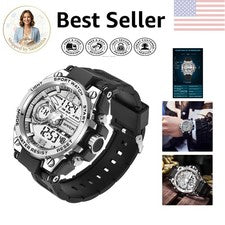 Reloj Militar Hombre 50m Impermeable - Cronógrafo Deportivo con Correa Ajustable