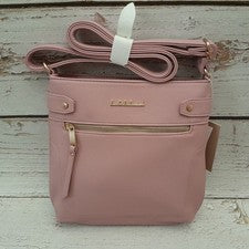 Bolso Bandolera Fiorelli Para Mujer Lila Cuero Sintético Rosa Nuevo con Etiquetas