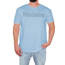 Camiseta Madeira Para Hombre Elegante Diseño de Texto Linda Moda Retro Regalo de Cumpleaños