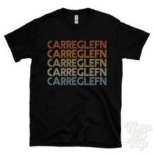 CAMISETA CARREGLEFN ESTILO RETRO REPETIDO Hombre y Mujer Reino Unido Lugar Nombre Regalo
