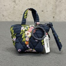NUEVO CON ETIQUETAS Vera Bradley Paisley Lluvia Mini Monedero - Doble Asa Bolso de Mano Dije