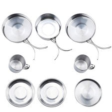 Juego de utensilios de cocina de acero inoxidable para dormitorio exterior utensilios de cocina herramienta de barbacoa