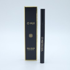 Delineador de ojos con pincel de color real O HUI #01 maquillaje negro suave K-Beauty
