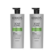 Champú capilar Kerasys Scalp Clinic 2EA 750 ml para el cuidado del cuero cabe...