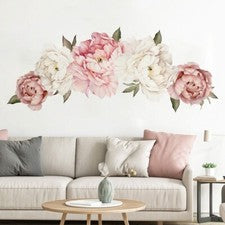 Pegatina de Pared Serie Flores Peonía Pegatinas PVC Envoltura Calcomanías 40*60cm Decoración del Hogar