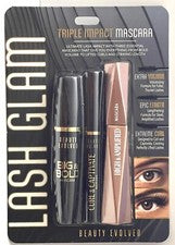 Juego de rímel Beauty Evolved Lash Glam Triple Impact