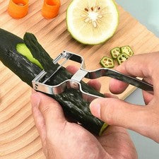 Edelstahlschäler mit ergonomischem Griff für einfache und effiziente Küchenvo