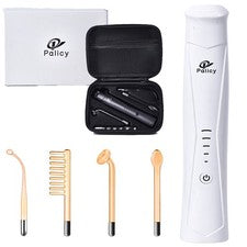 Máquina de varita de piel facial de alta frecuencia cara barbilla cuello cabello con 4 tubos diferentes
