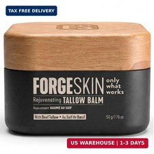 Forge Skin Bálsamo Hidratante de Sebo de Carne para Hombres Cuidado de la Piel - Rostro + Arrugas Corporales