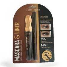 Máscara y delineador voluminizador negro, Beauty Evolved