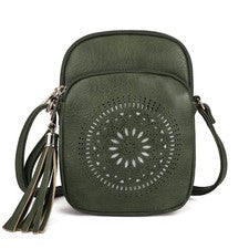 Bolso Bandolera Pequeño y Cartera Boho para Teléfono para Mujer