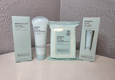 Global Beauty Care Smooth & Lift Colágeno Cuidado de la Piel Set 4 piezas Suero Limpiador Ojos Cr