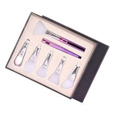 1 juego de cepillo de silicona para limpieza facial de maquillaje belleza para mujer
