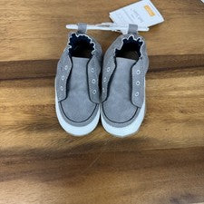 Nuevo Bebé Robeez Suelas Suaves Gris Cómodo Zapatos Informales Talla 12-18 Meses Nuevo sin Caja