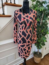 Vestido Boutique Fashion Love Para Mujer Negro Poliéster Manga Larga Hasta la Rodilla S
