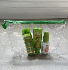 Garnier Fructis Tamaño de Viaje Cuidado del Cabello Trío en Bolsa de Viaje de Aerolínea 3 fl. oz. ¡Nuevo!
